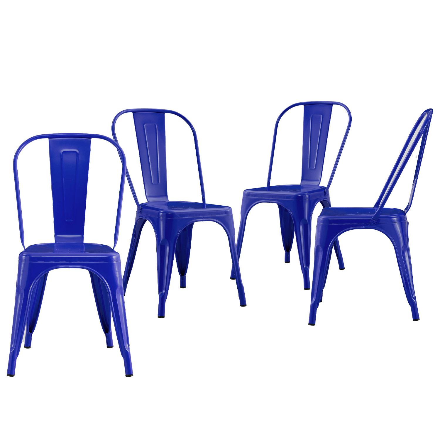 Pack 4 Sillas Industriales Strong 45x54x85cm Thinia Home Sillas de Comedor 1